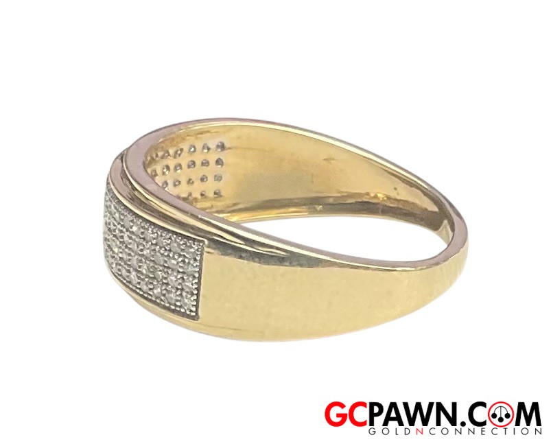 Men's Wedding band 10kt Yellow Gold 