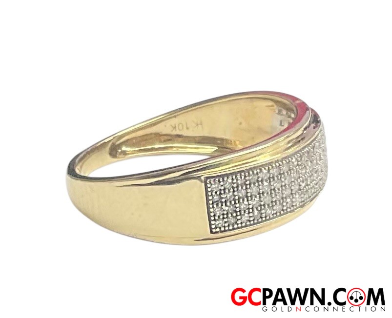 Men's Wedding band 10kt Yellow Gold 