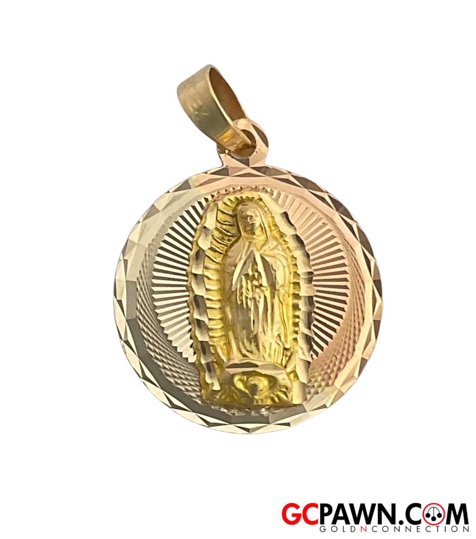 Unisex Pendant 14kt Yellow White Rose Gold 