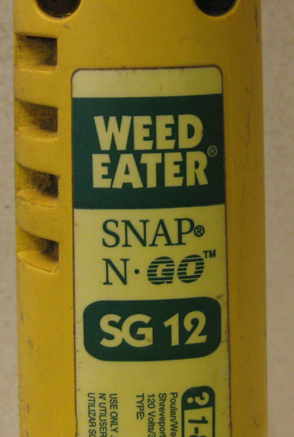 Poulan Weedeater Snap NGo SG12