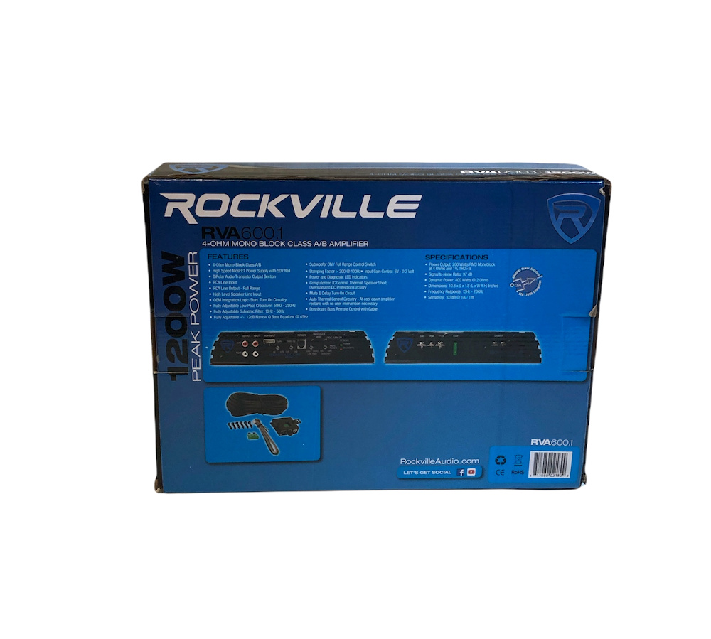 Rockville Power Amplifier RVA6001