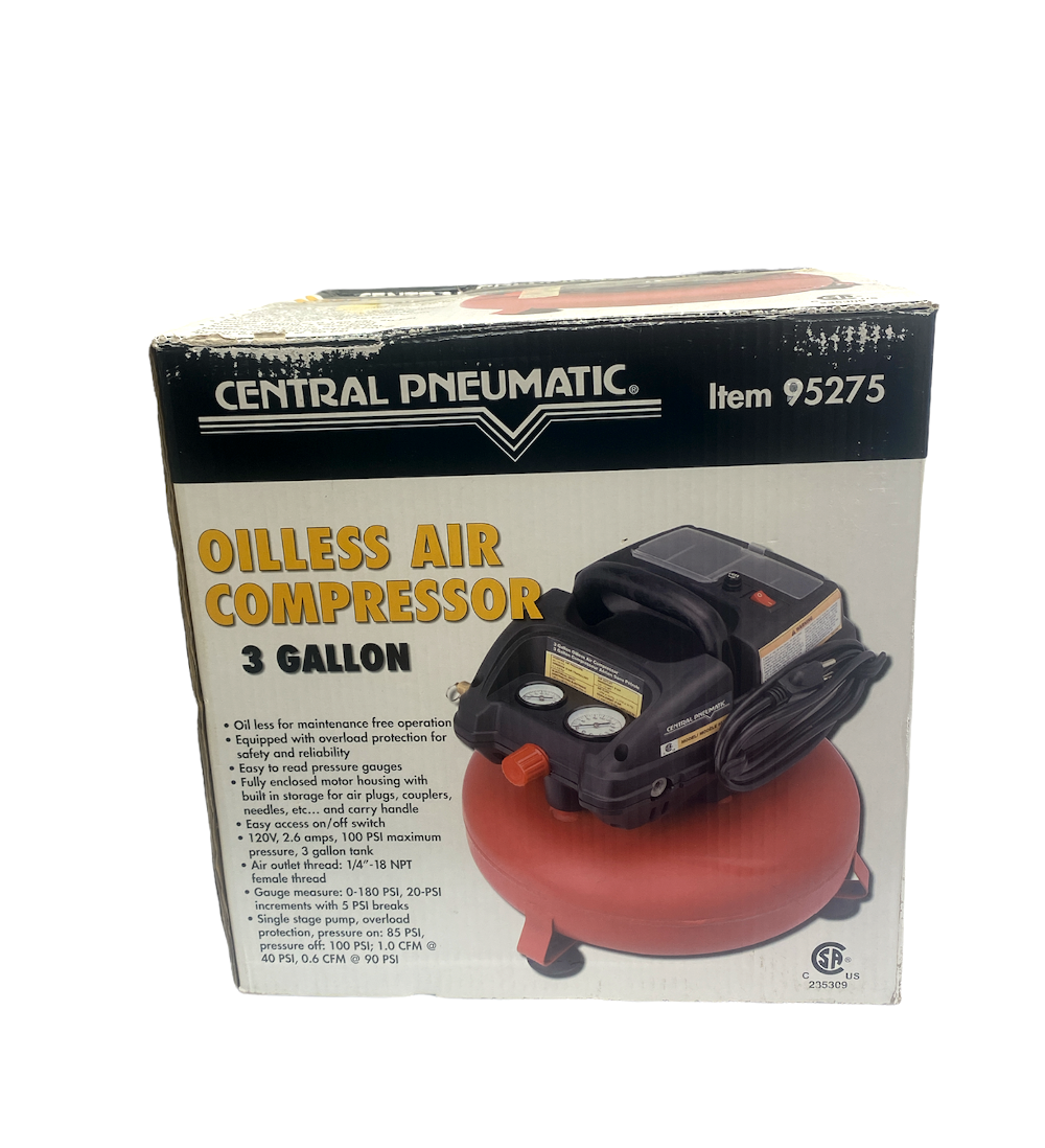 Central pneumatic 95275 store pancake air compressor