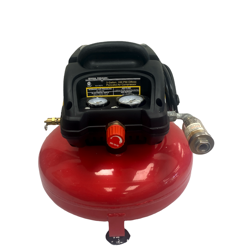 Central pneumatic 95275 pancake air compressor sale
