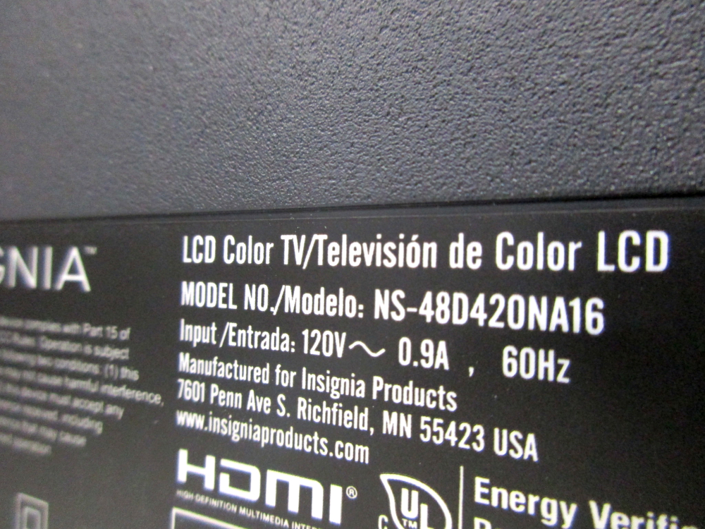 Insignia LED NS48D420NA16