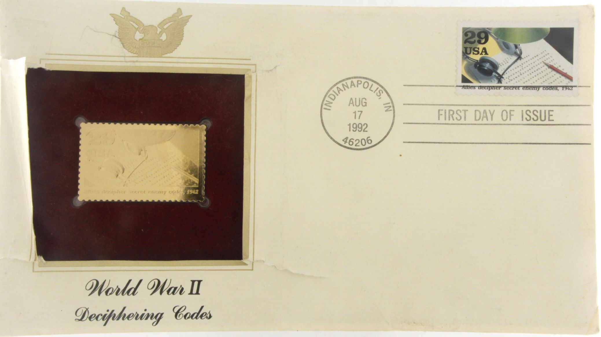 Usps Stamps WW II Deciphering Codes