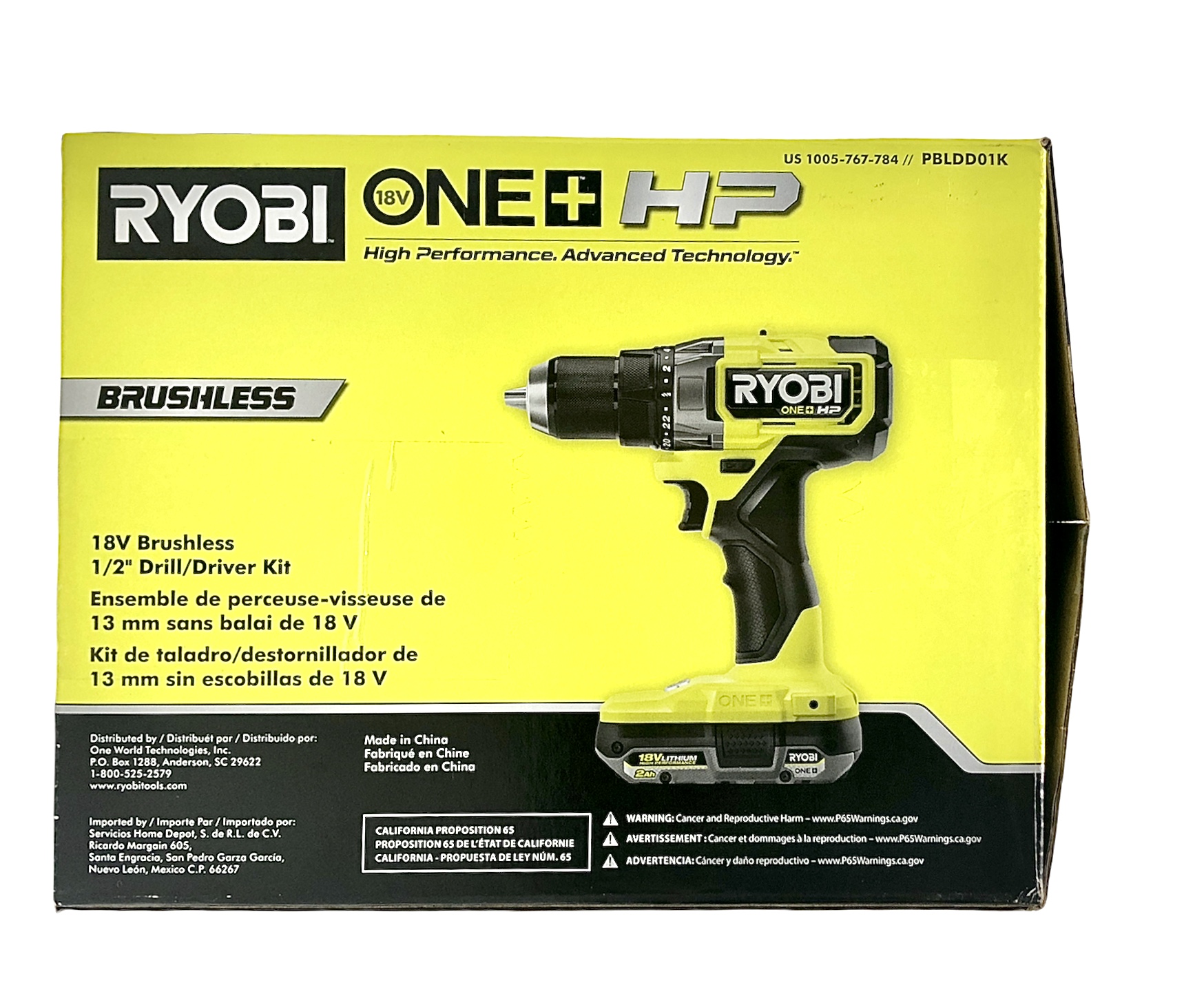 Ryobi Cordless hand tools PBLDD01K