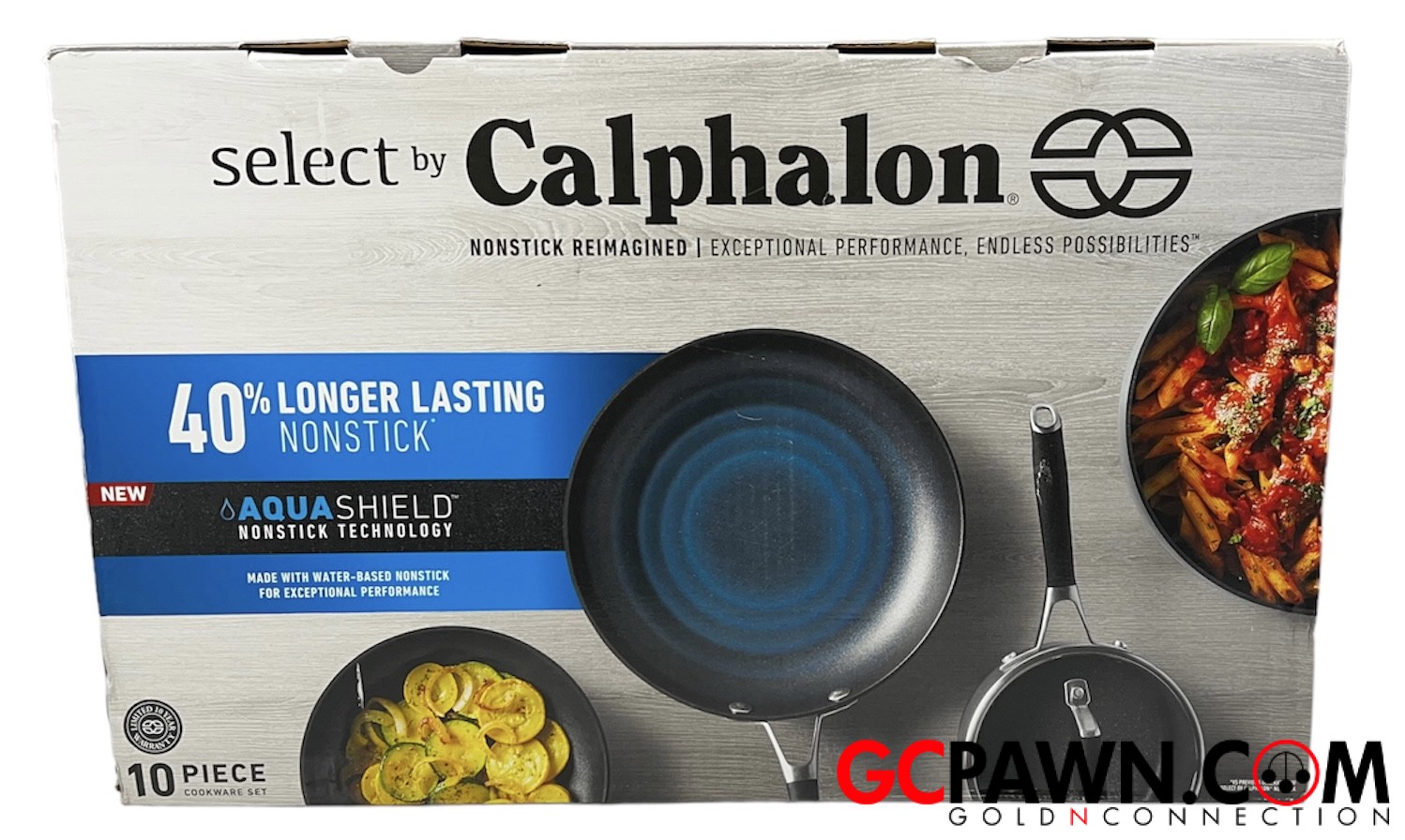 Select by Calphalon with AquaShield Nonstick 10pc Cookware Set