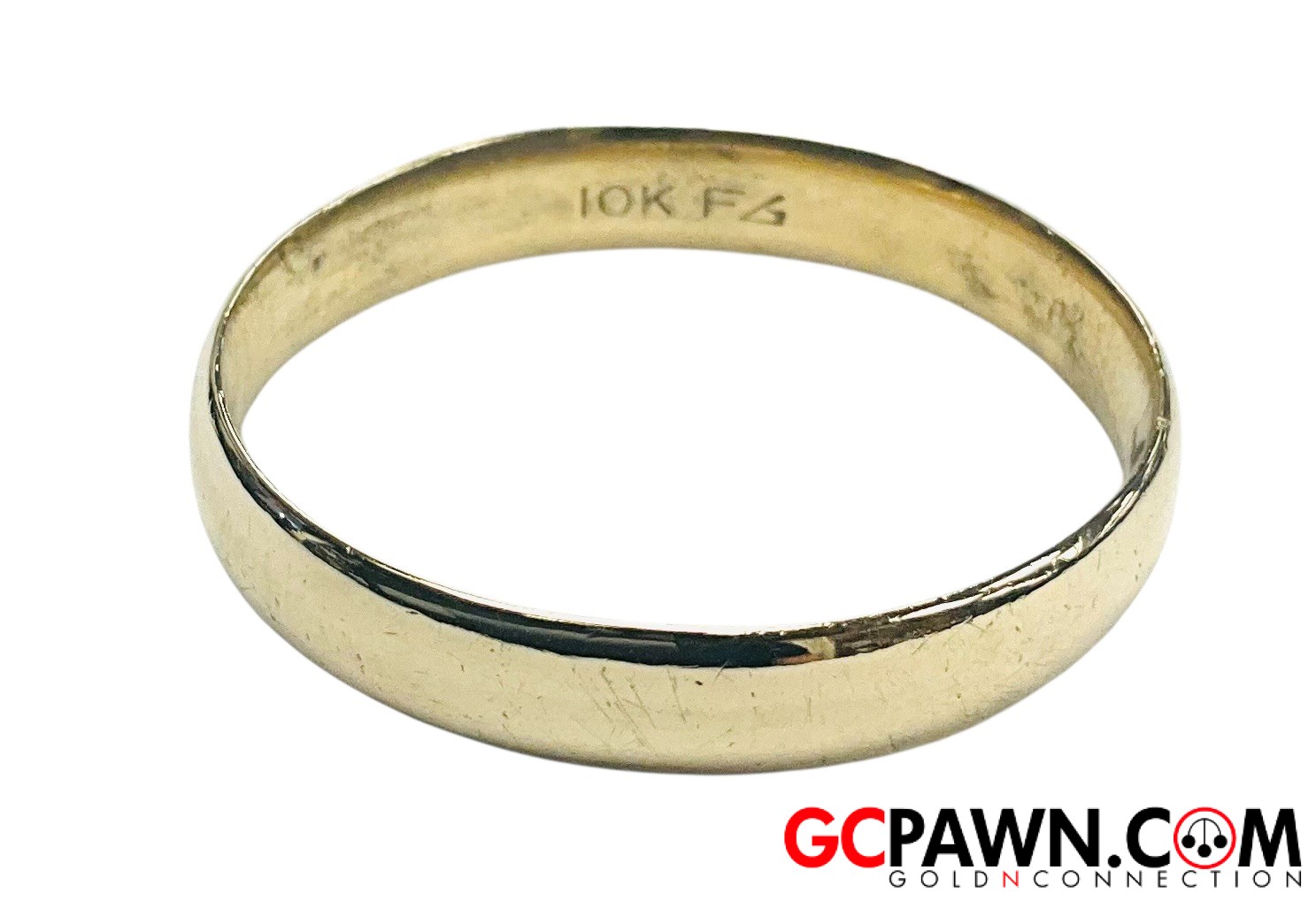 View product details for Men's Wedding band 10kt Yellow Gold 