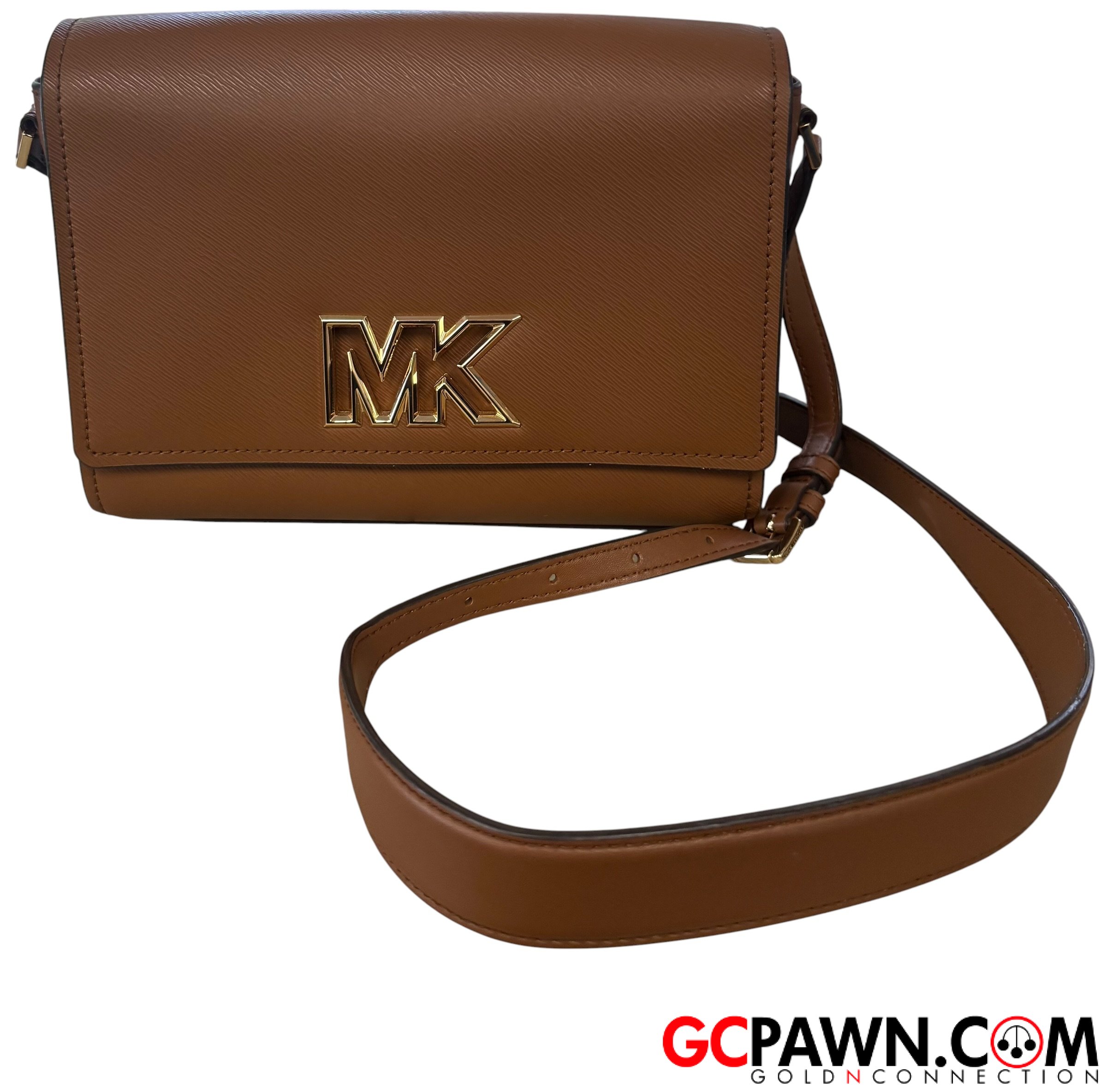 View product details for Michael Kors - Purse - Michael Kors Mimi MD Leather Messenger Bag