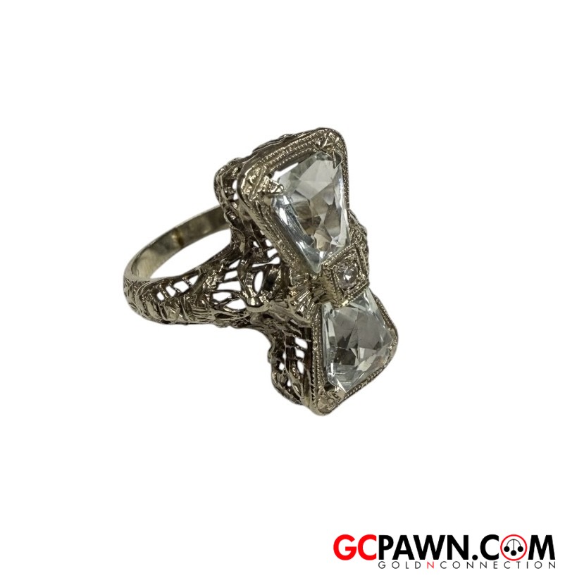 Women's Fashion Ring 14kt White Gold 