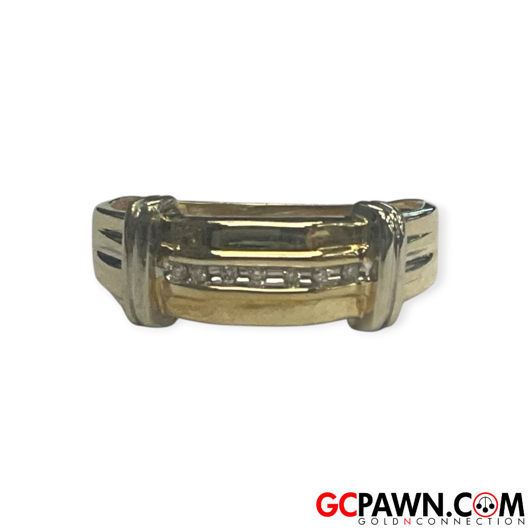 Unisex Cluster ring 10kt Yellow Gold 