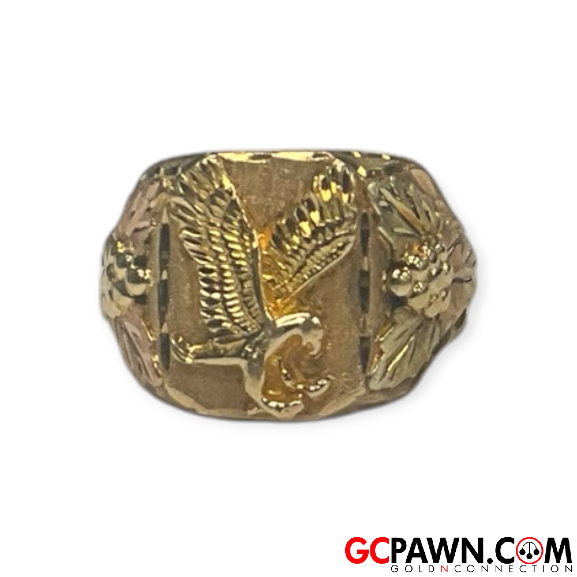 Men's Fashion Ring 10kt Yellow and Rose Gold 