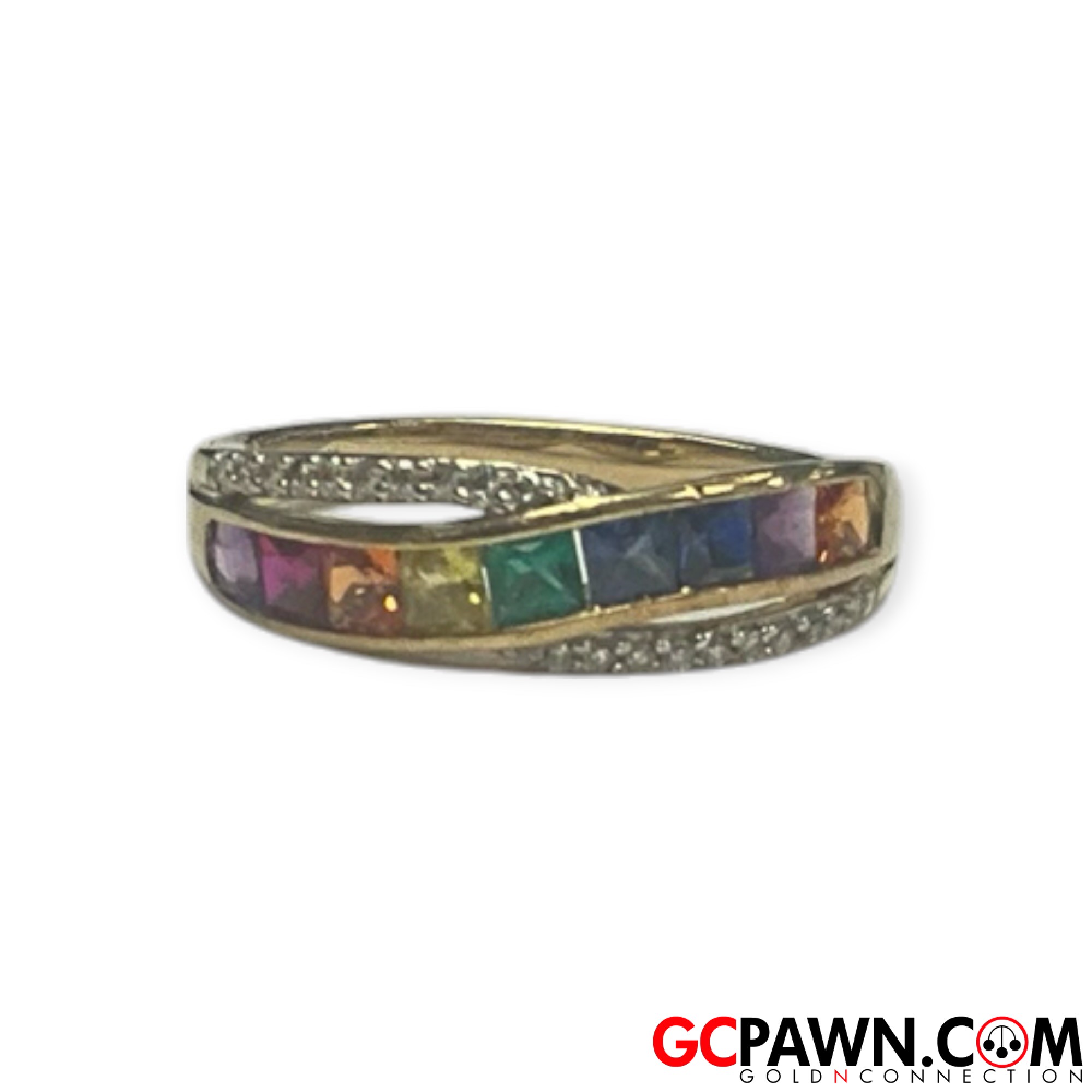 Women's Cluster ring 10kt Yellow Gold 