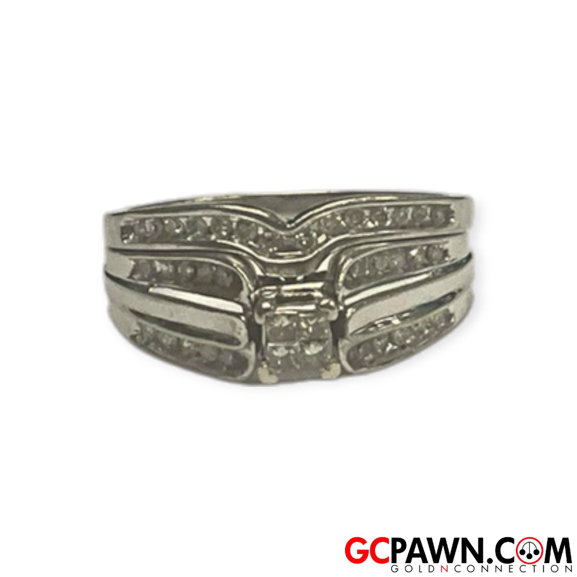 Women's Wedding set 10kt White Gold 