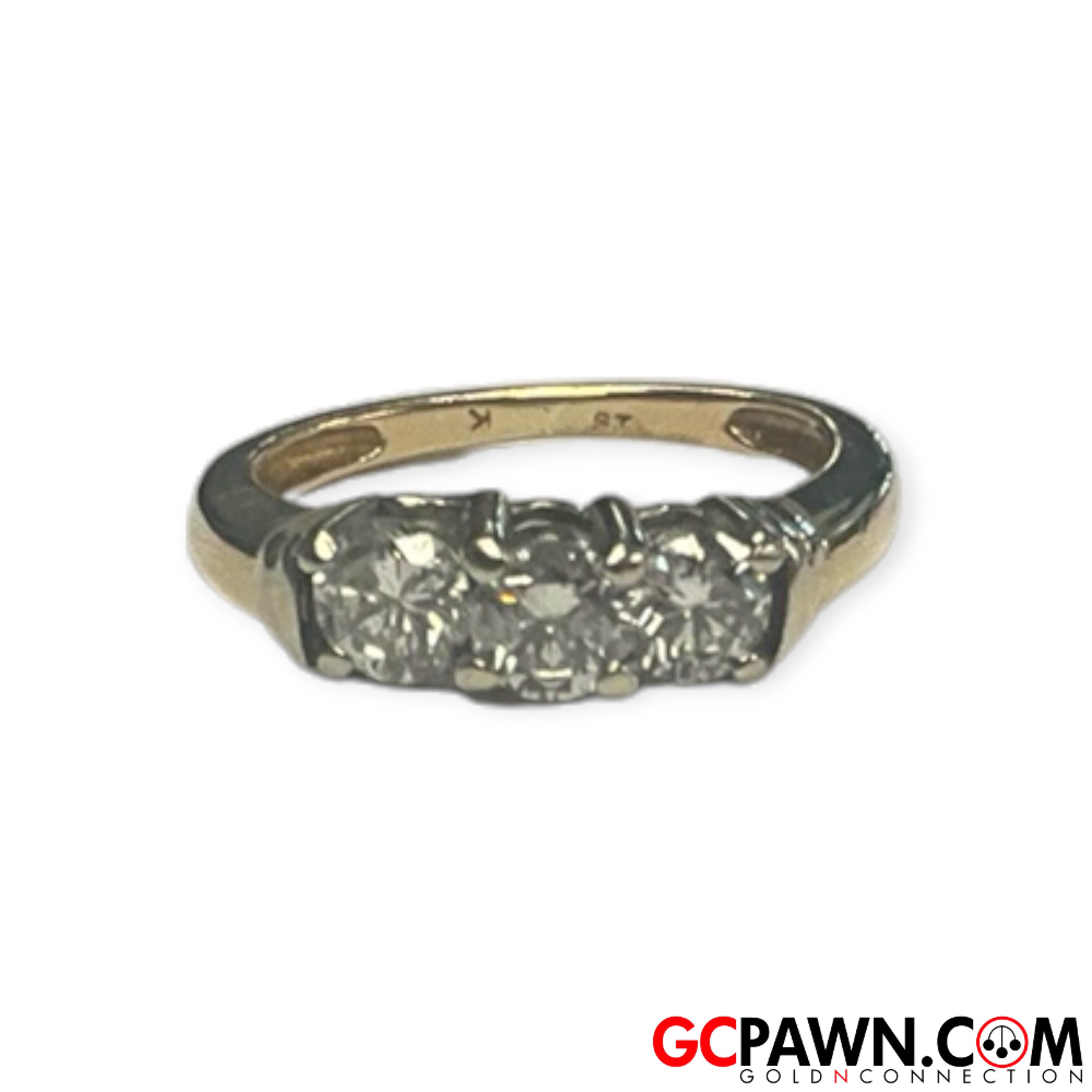 Women's Cluster ring 14kt Yellow Gold 