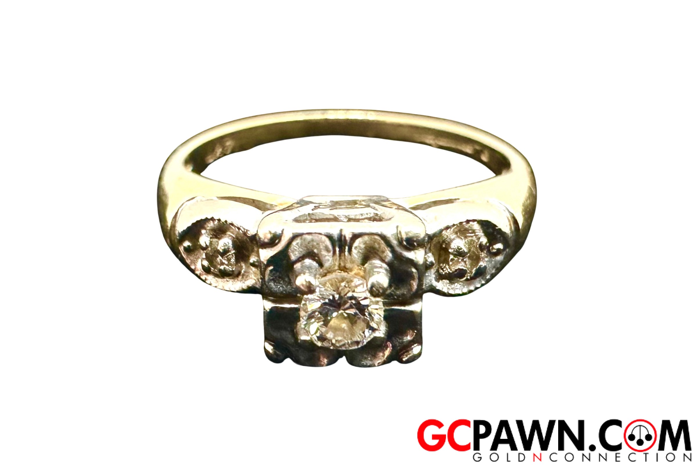 View product details for Women's Cluster ring 14kt Yellow and White Gold 