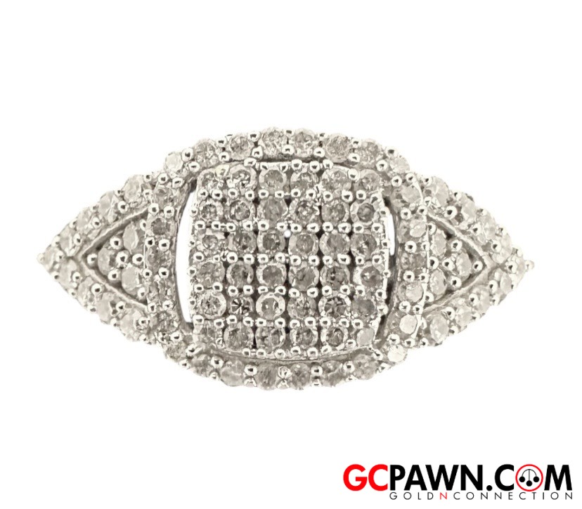 Women's Cluster ring 10kt White Gold 