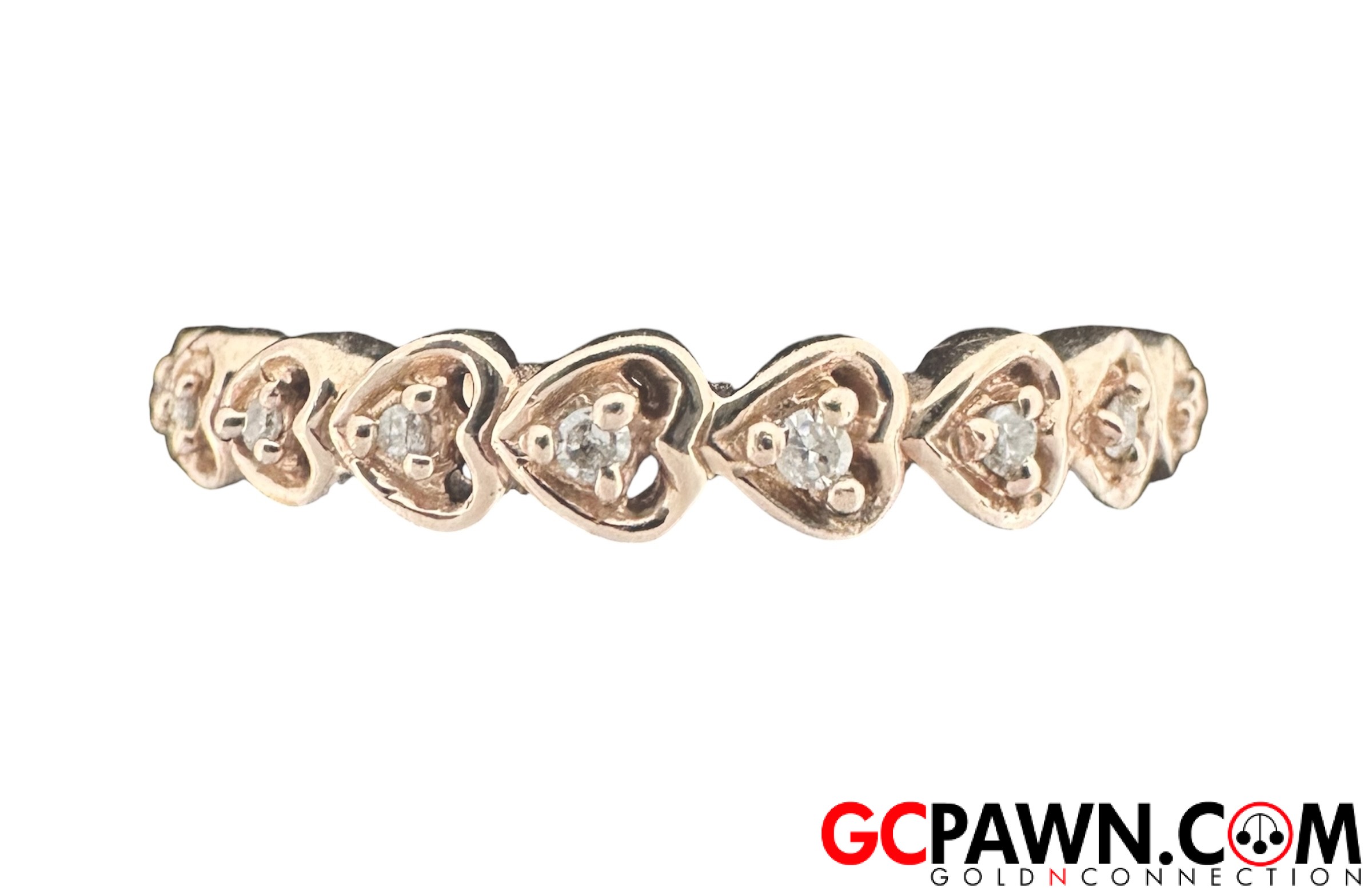 Women's Cluster ring 10kt Rose Gold 