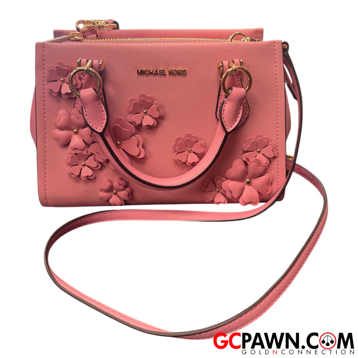 View product details for Michael Kors - Purse - Marilyn - Carnation Small Messenger