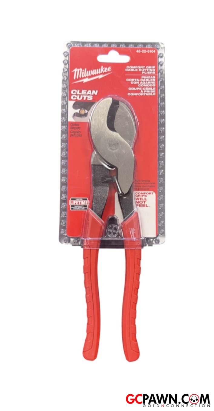View product details for Milwaukee - Loose hand tools - 48-22-6104 - Comfort Grip Cable Cutters