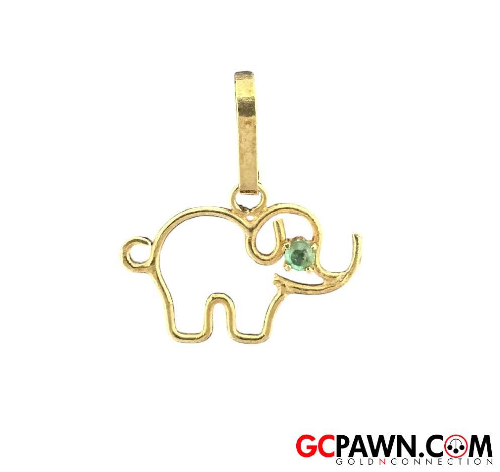 Unisex Charm 18kt Yellow Gold 