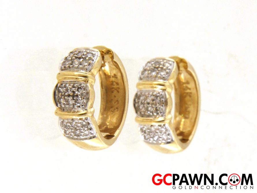 View product details for Women's Earrings 14kt Yellow Gold 