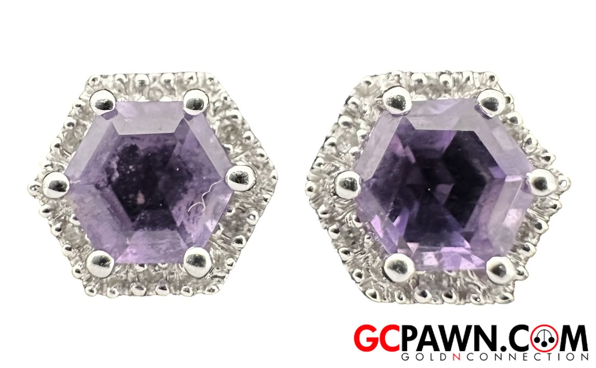Women's Earrings 14kt White Gold 
