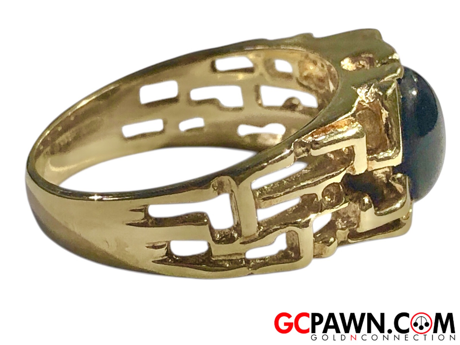 Men's Fashion Ring 14kt Yellow Gold 