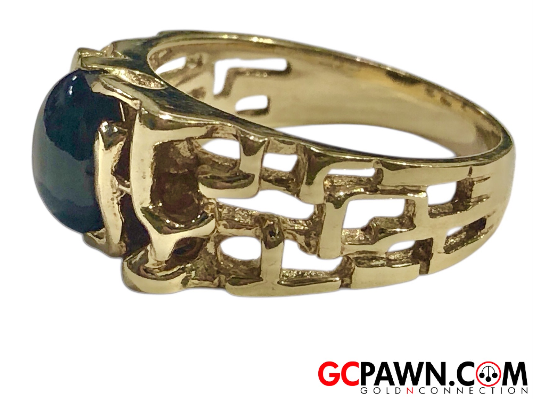 Men's Fashion Ring 14kt Yellow Gold 