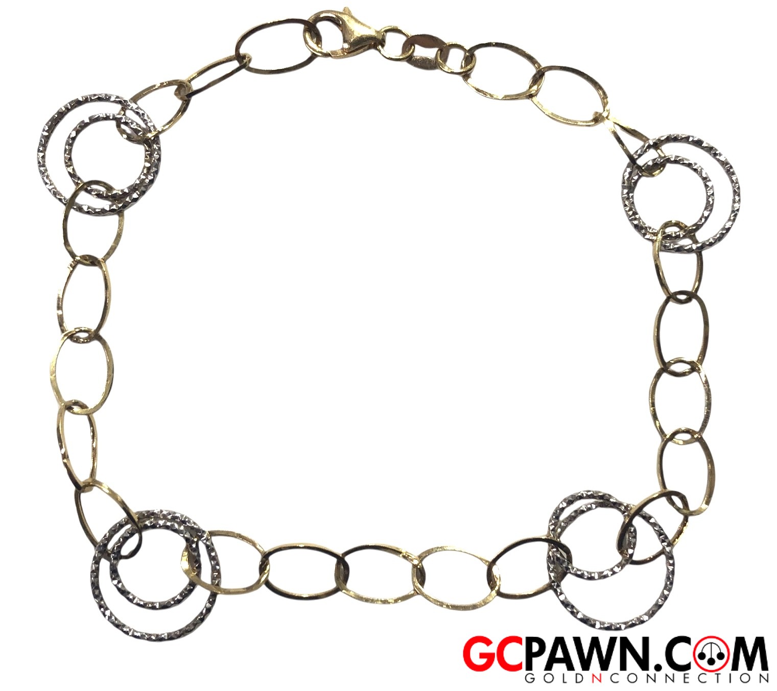Women's Bracelet 18kt Yellow and White Gold 
