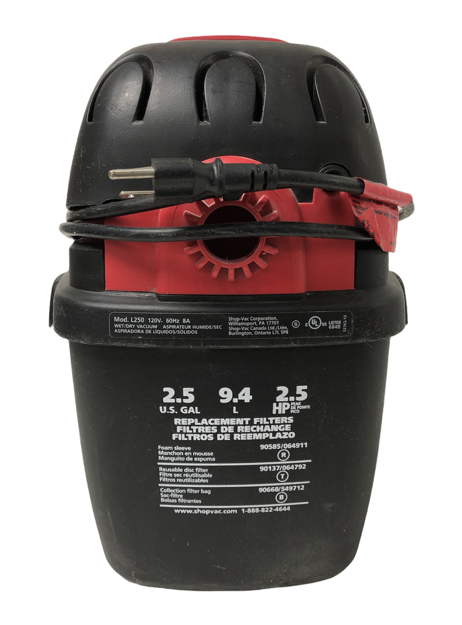 ShopVac Carpet tools L250