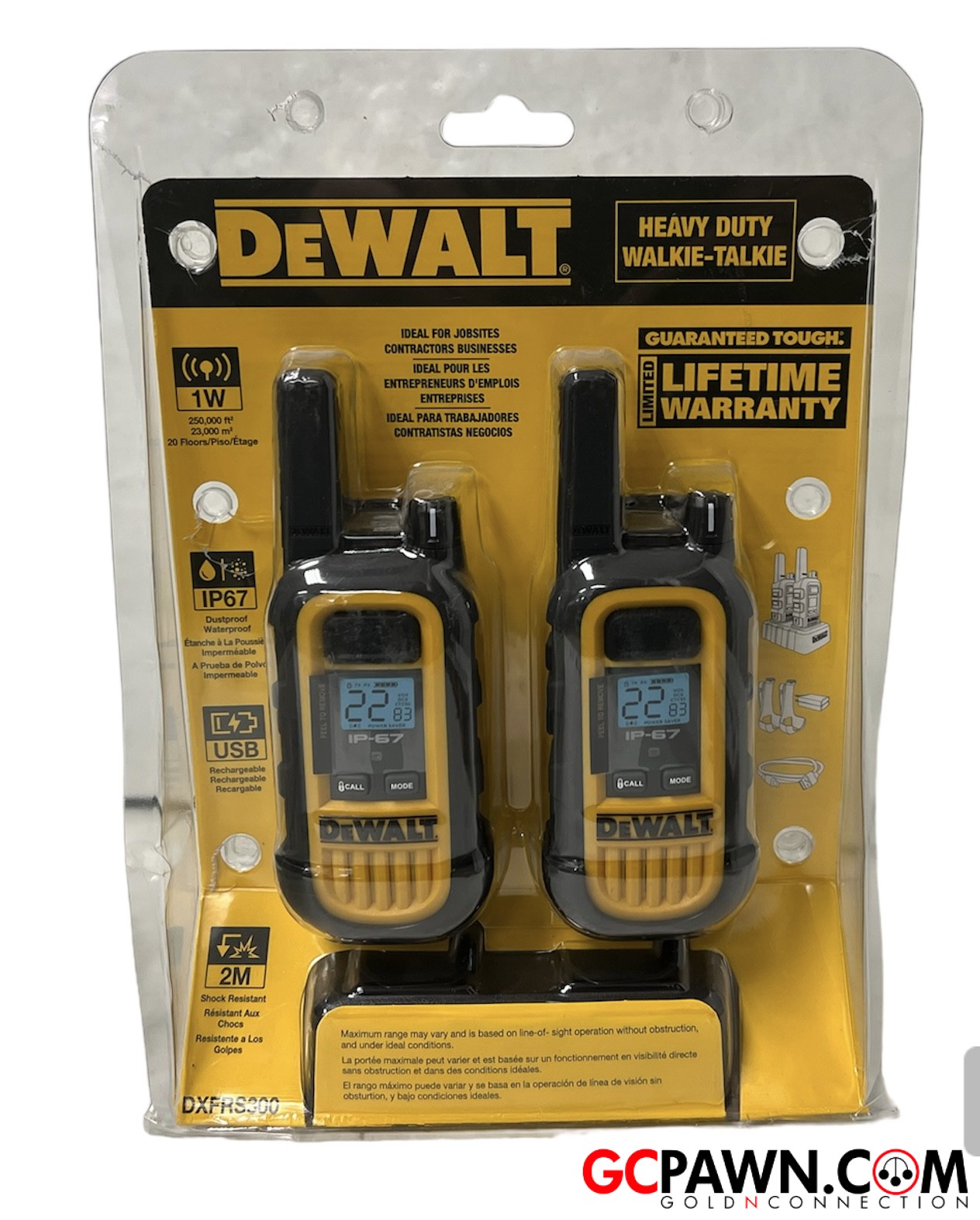 Dewalt 2 way radio DXFRS300