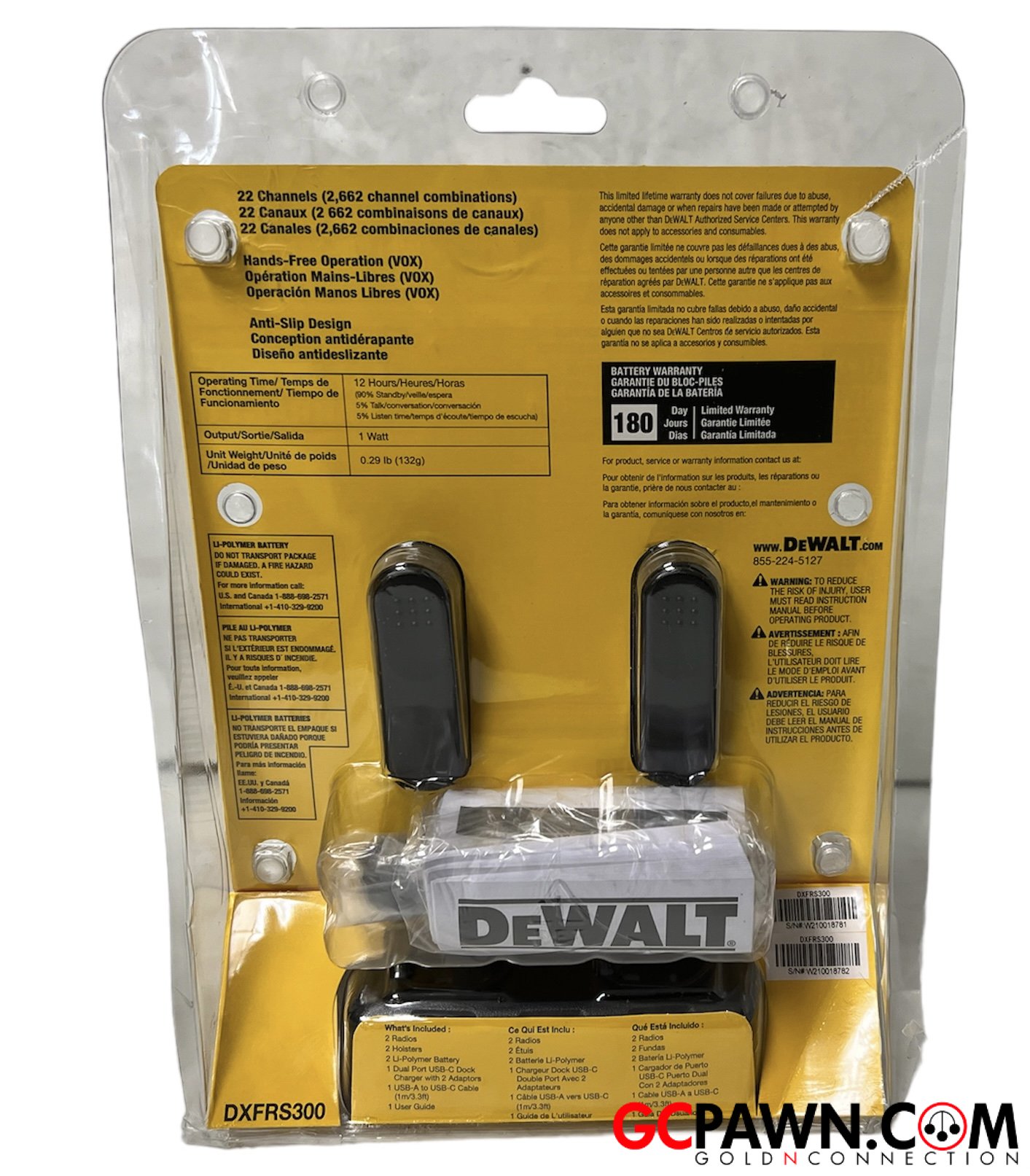 Dewalt 2 way radio DXFRS300