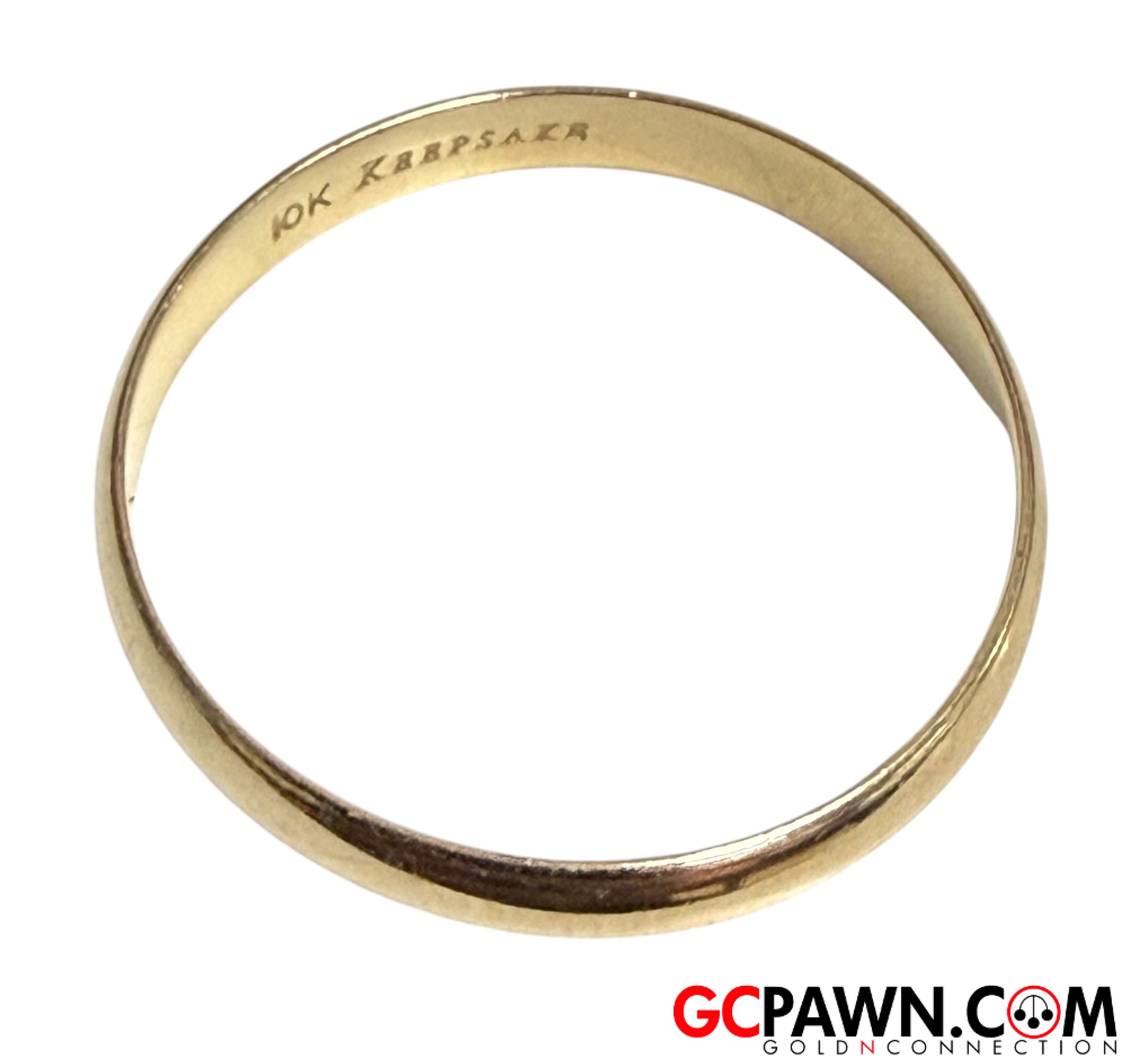 Unisex Wedding band 10kt Yellow Gold 