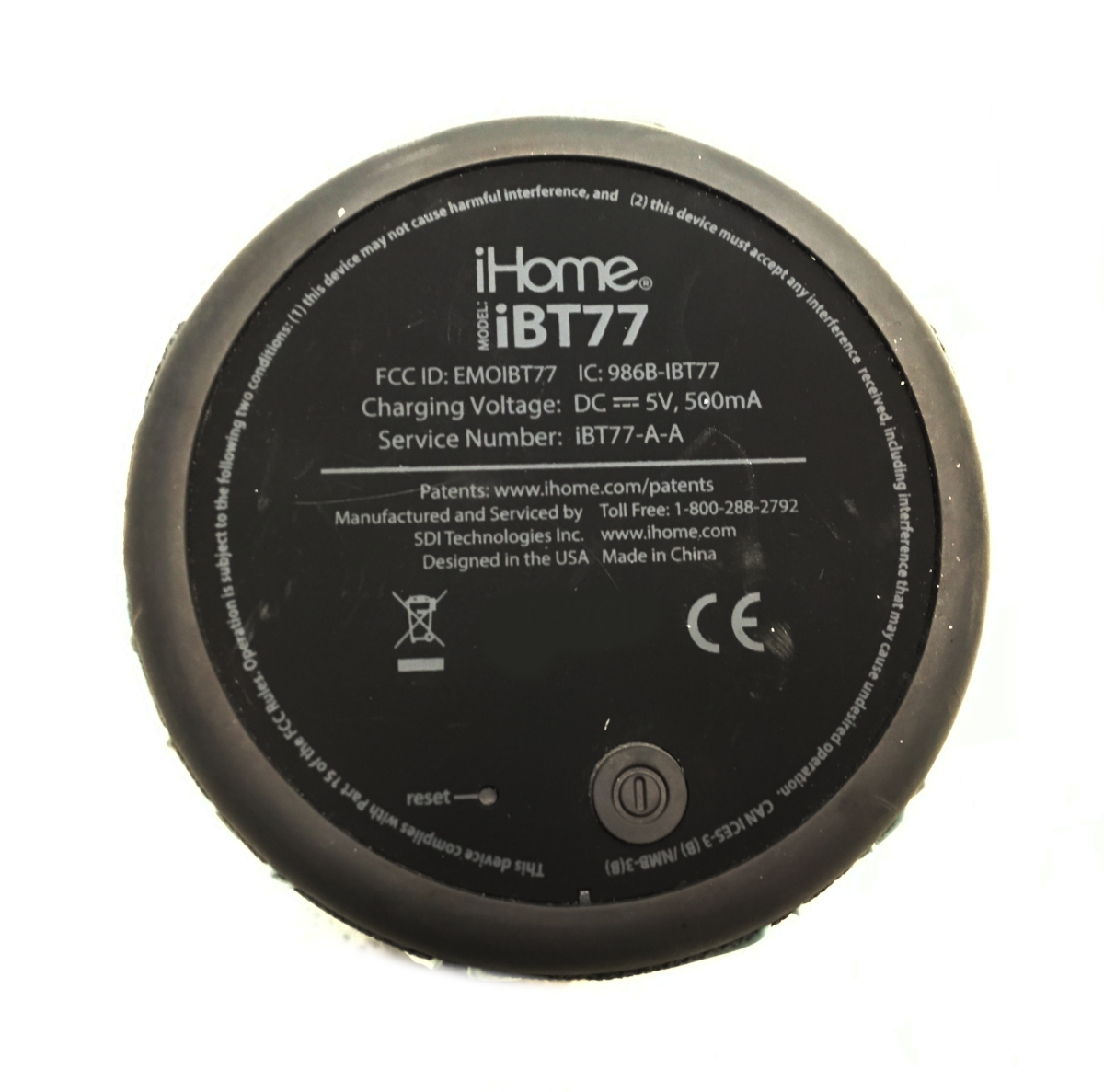 iHome Bluetooth speaker iBT77