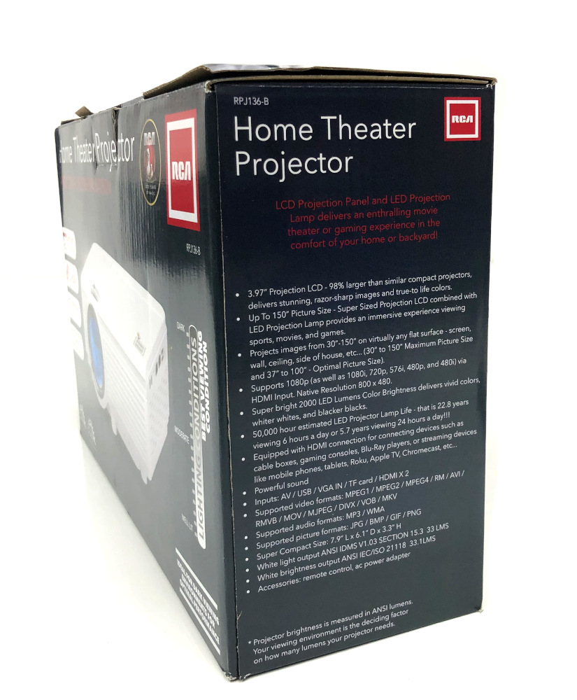RCA Projector RPJ136-B