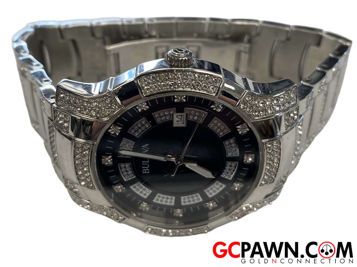 Bulova men's 96b176 crystal watch online