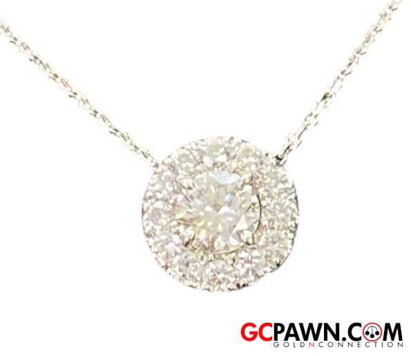 View product details for Women's Necklace 14kt White Gold 