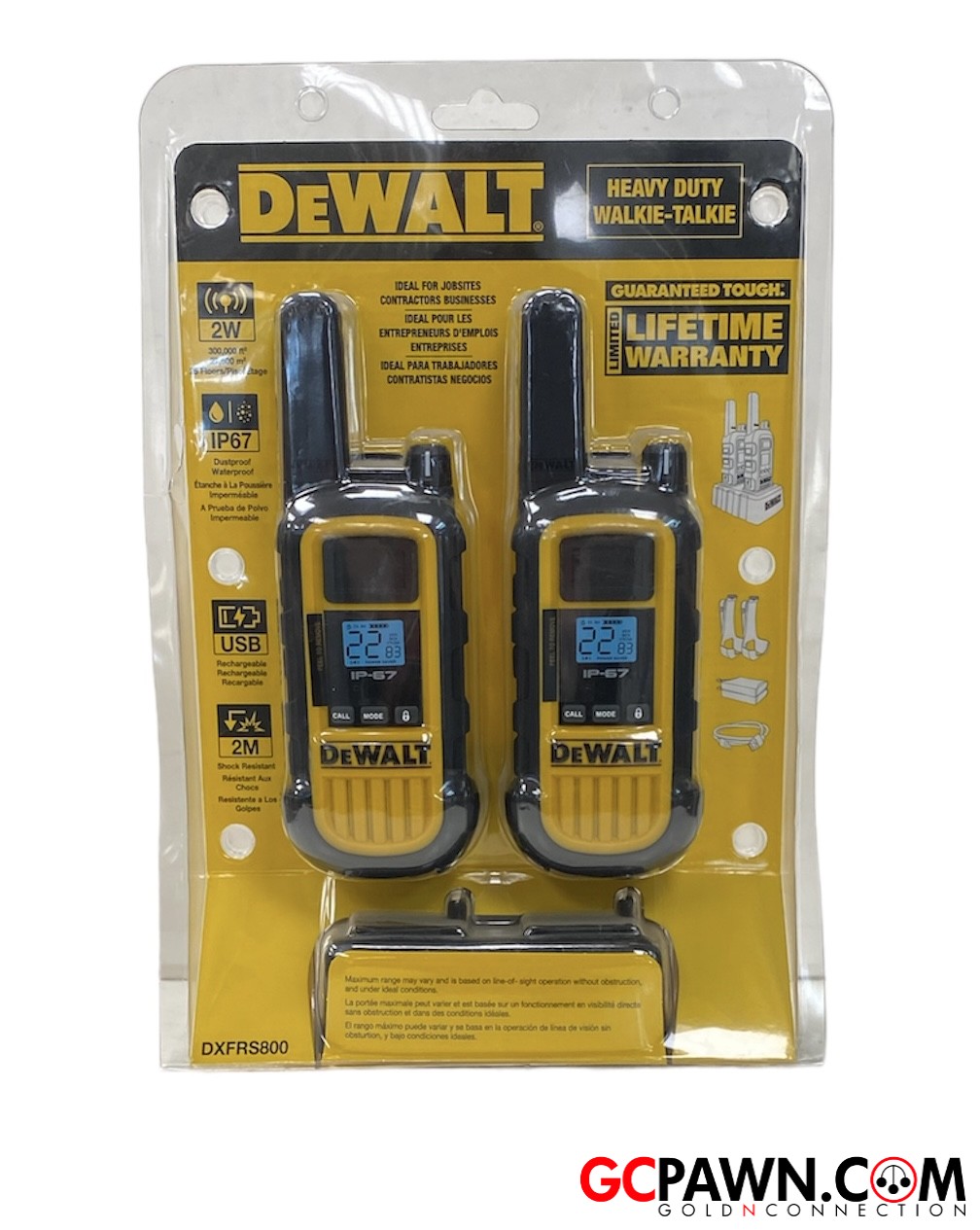 Dewalt 2 way radio DXFRS800