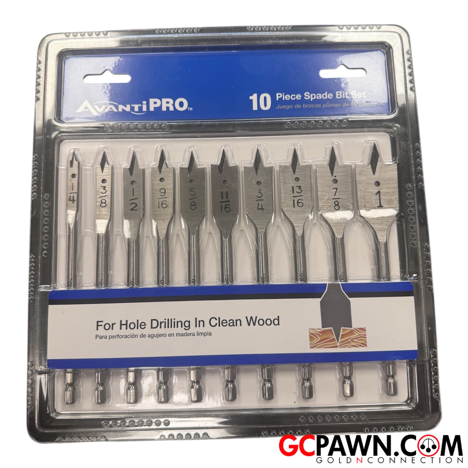 View product details for Avanti - Loose hand tools - PSP0010-S10 - Spade Bit Set