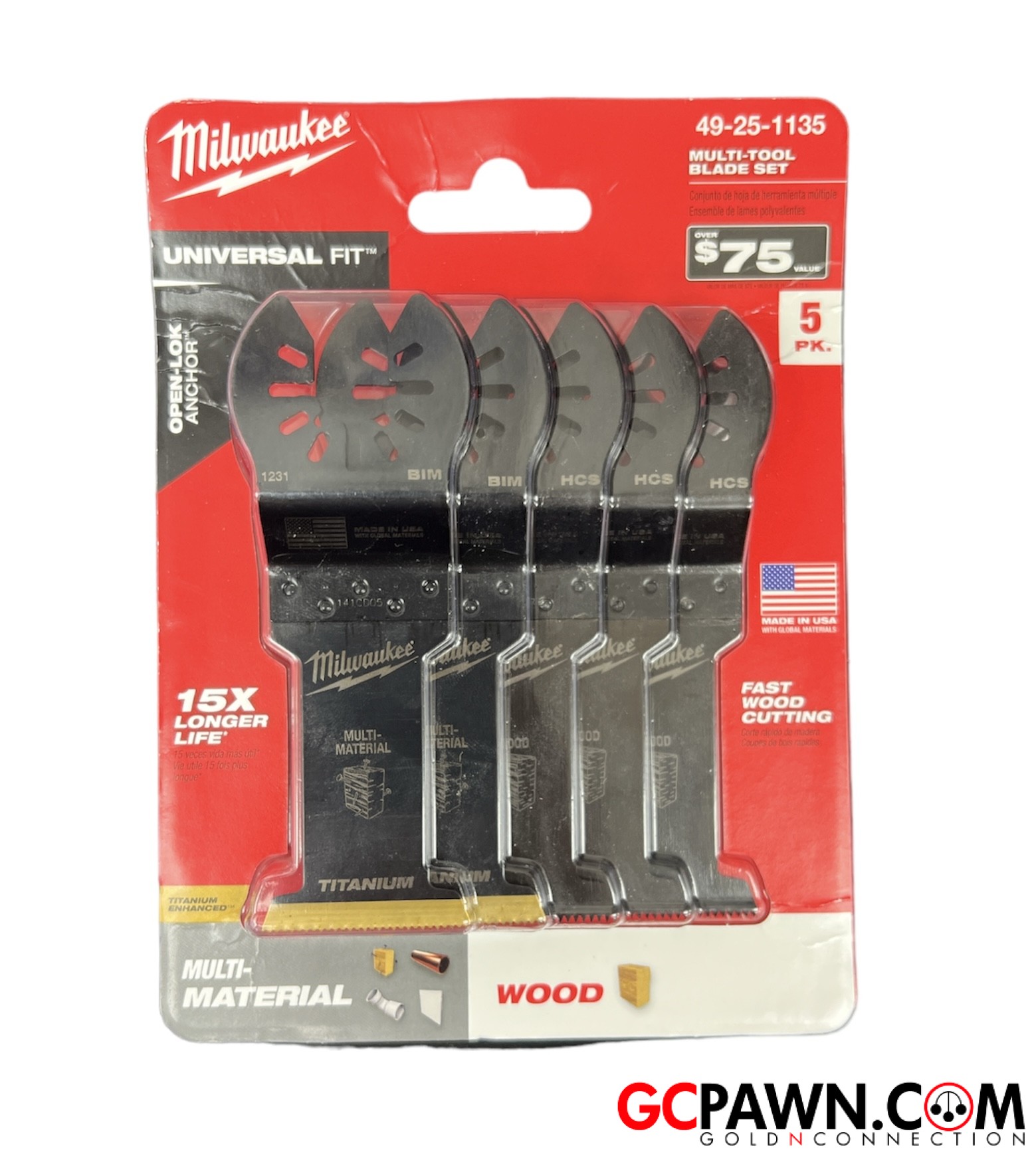 20 Pcs Mix Oscillating Saw Blades, Professional Wood/Metal Universal Multitool Quick Release Saw