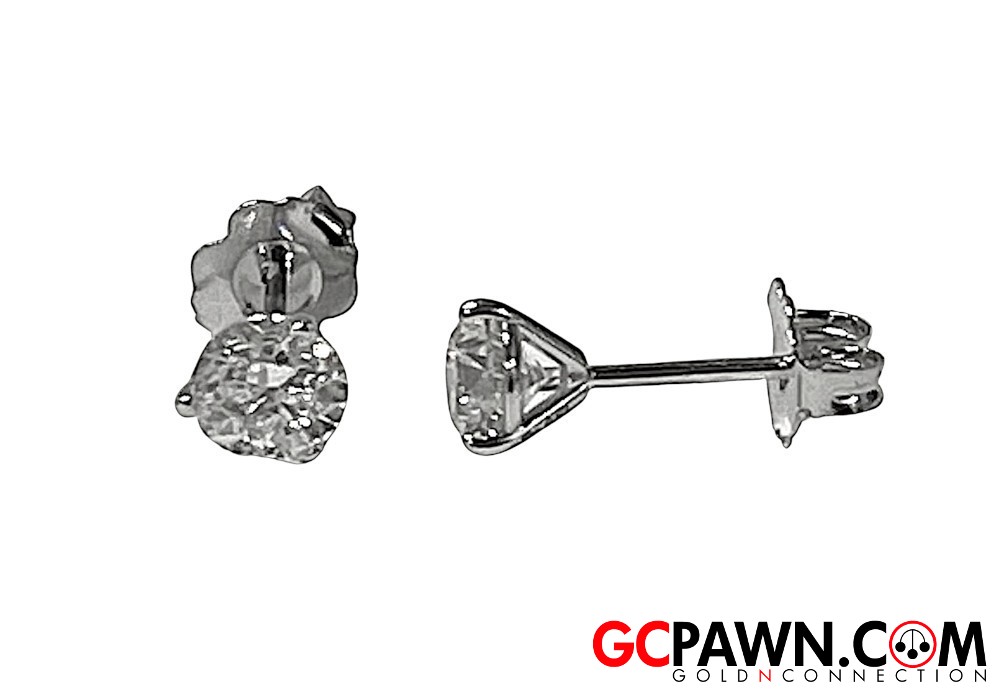 Women's Earrings 14kt White Gold 