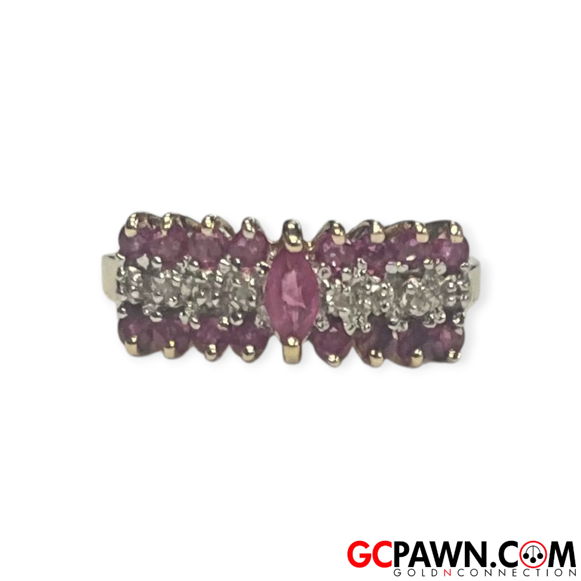 View product details for Women's Cluster ring 10kt Yellow Gold