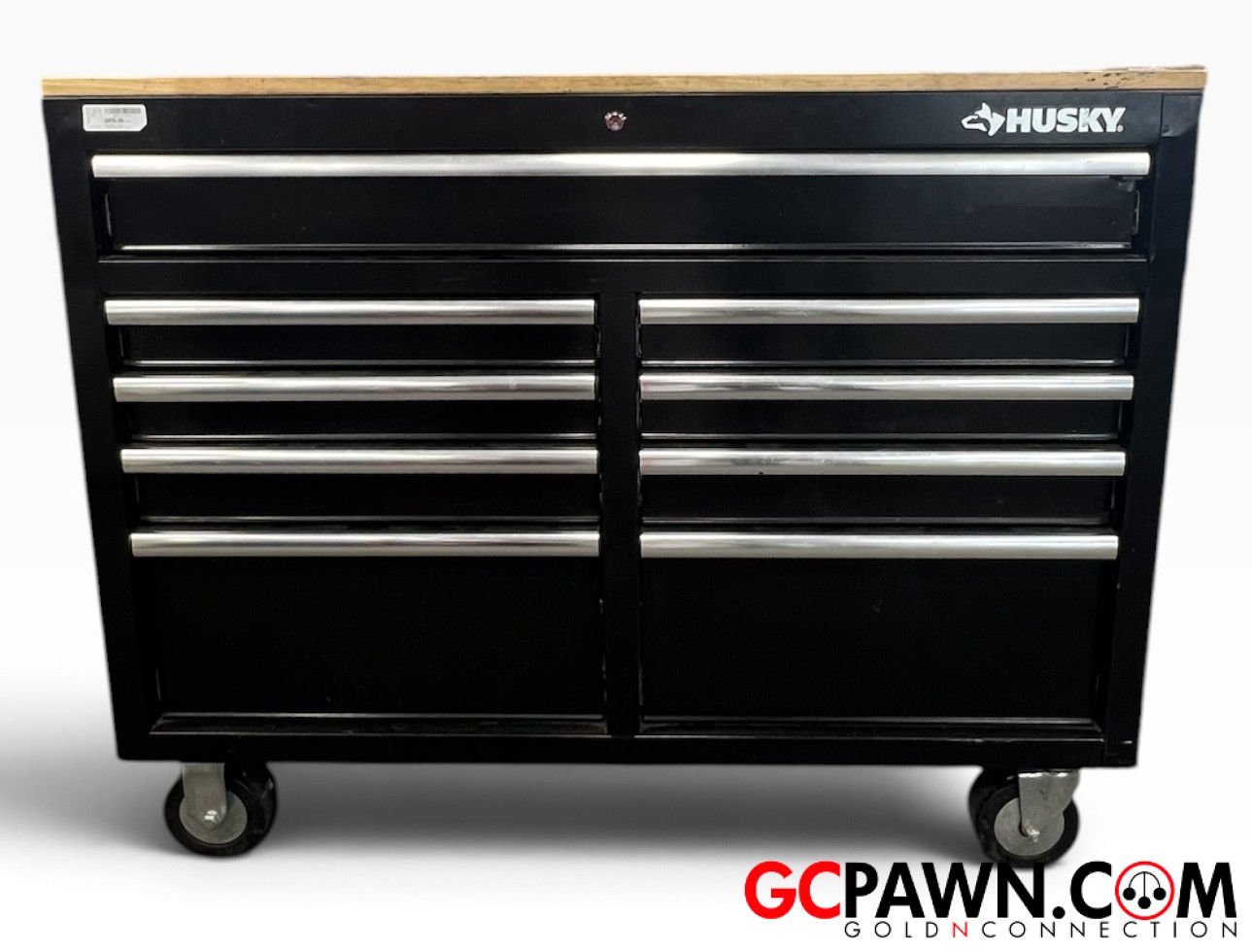 View product details for Husky - Toolbox - H46X18MWC9BLK - Tool Storage 46 in. W x 18 in. D 9-Drawer Mob