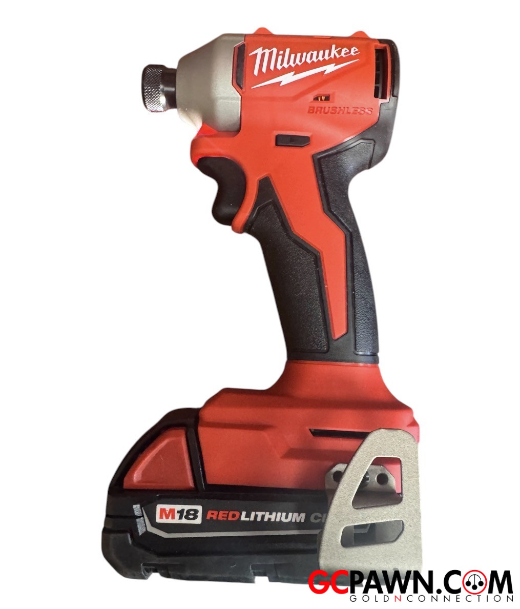 View product details for Milwaukee - Cordless hand tools - 3650-20 - M18 Compact Brushless Hex Impact Driver