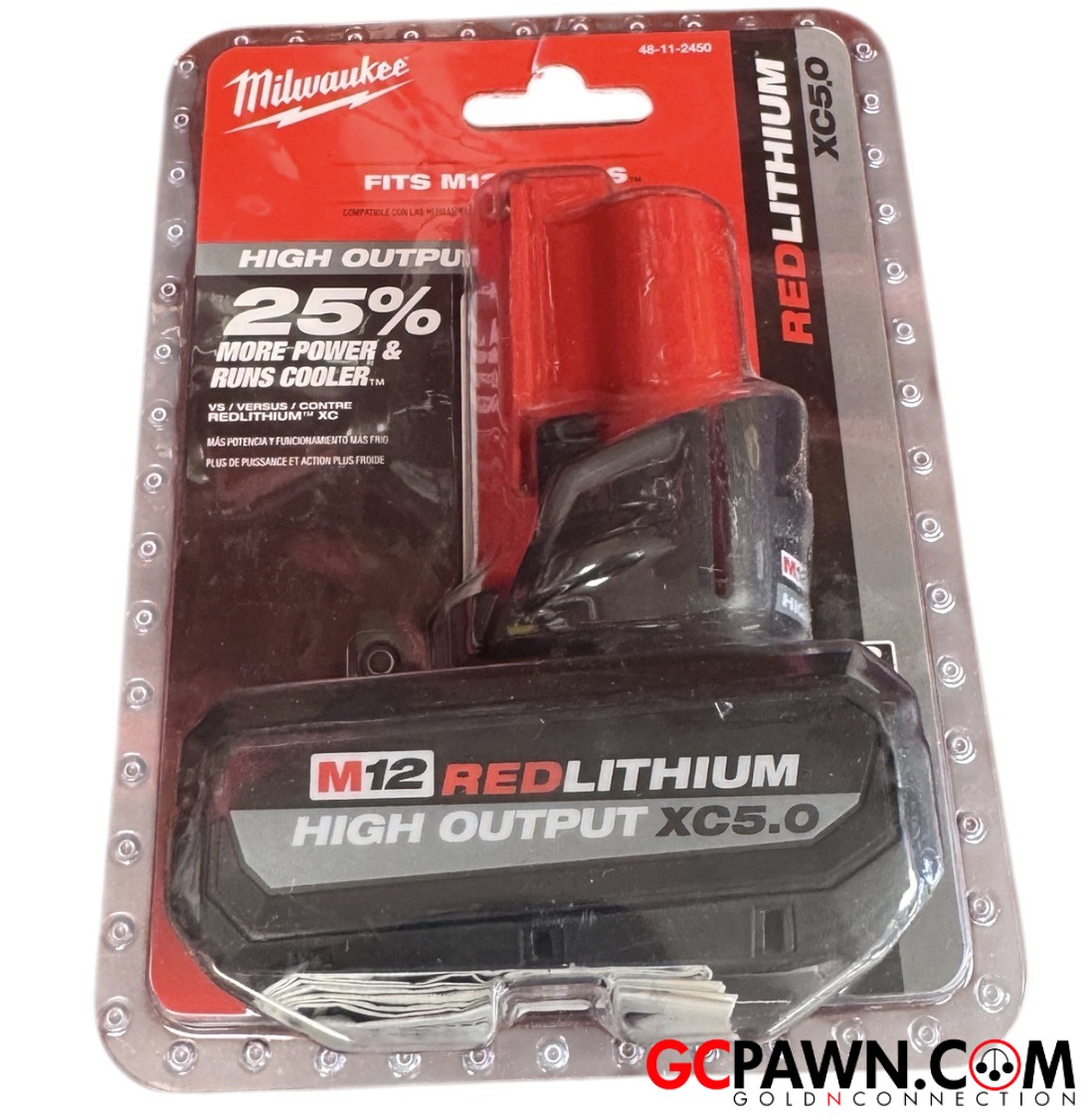 View product details for Milwaukee - Cordless hand tools - 48-2450 - M12 High Output XC5.0