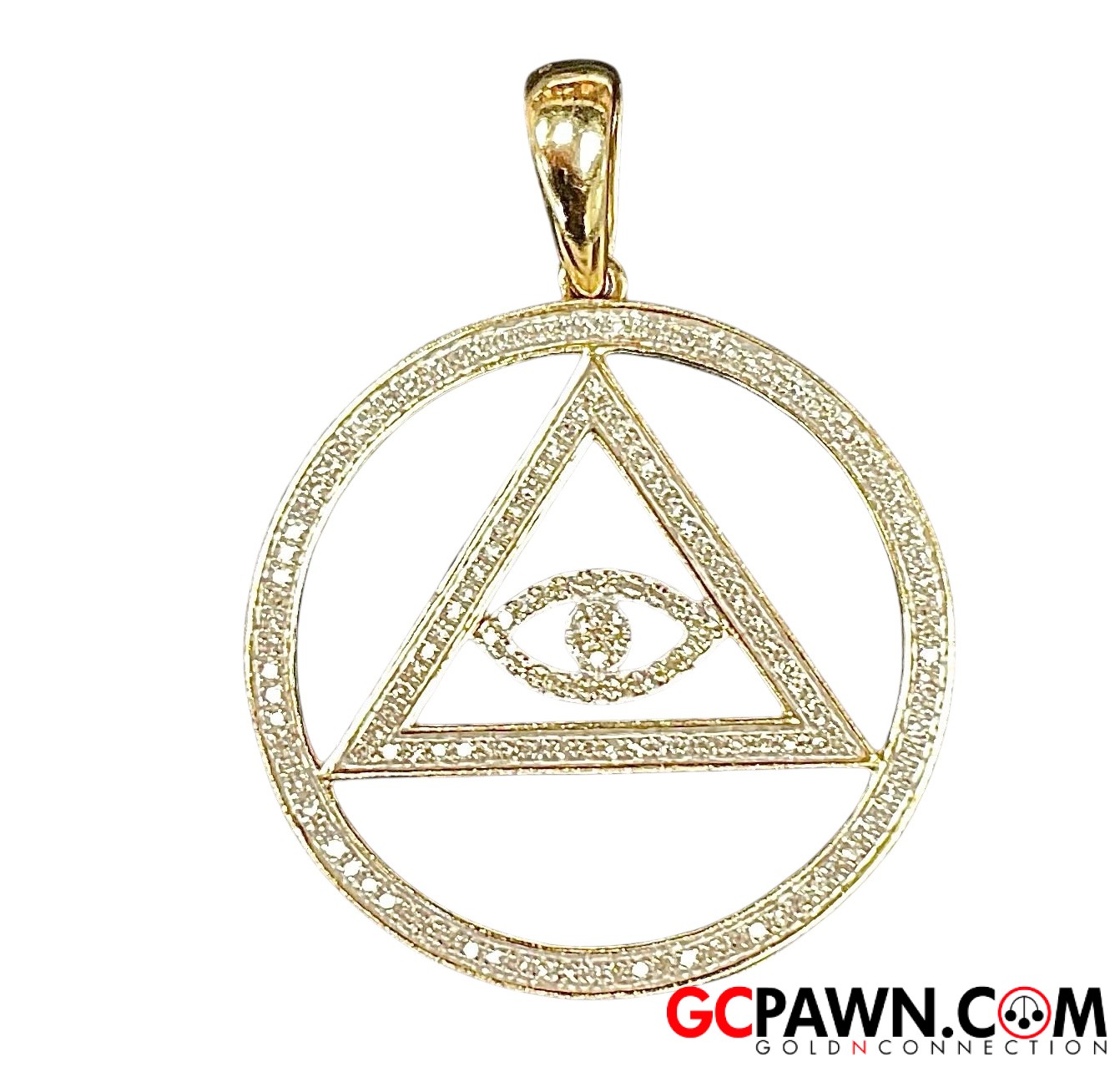 View product details for Unisex Charm 10kt Yellow and White Gold