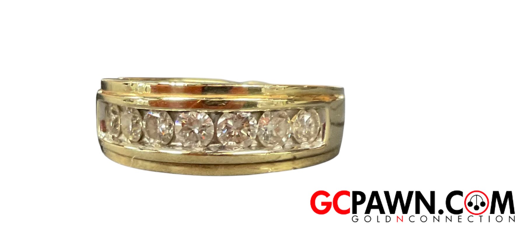 View product details for Men's Wedding band 10kt Yellow Gold