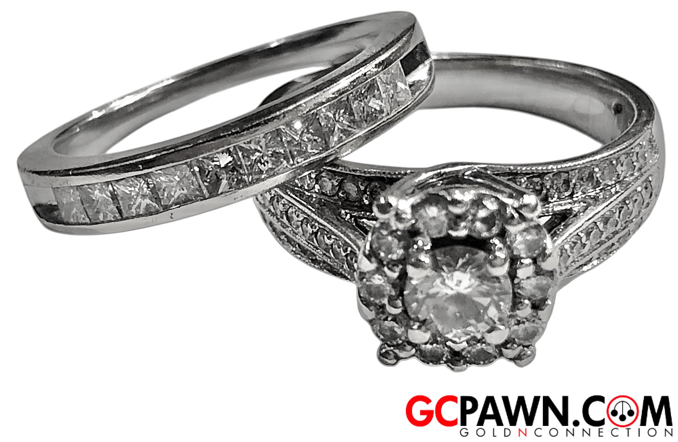 .52 Women's Wedding set 14kt White Gold-img-0