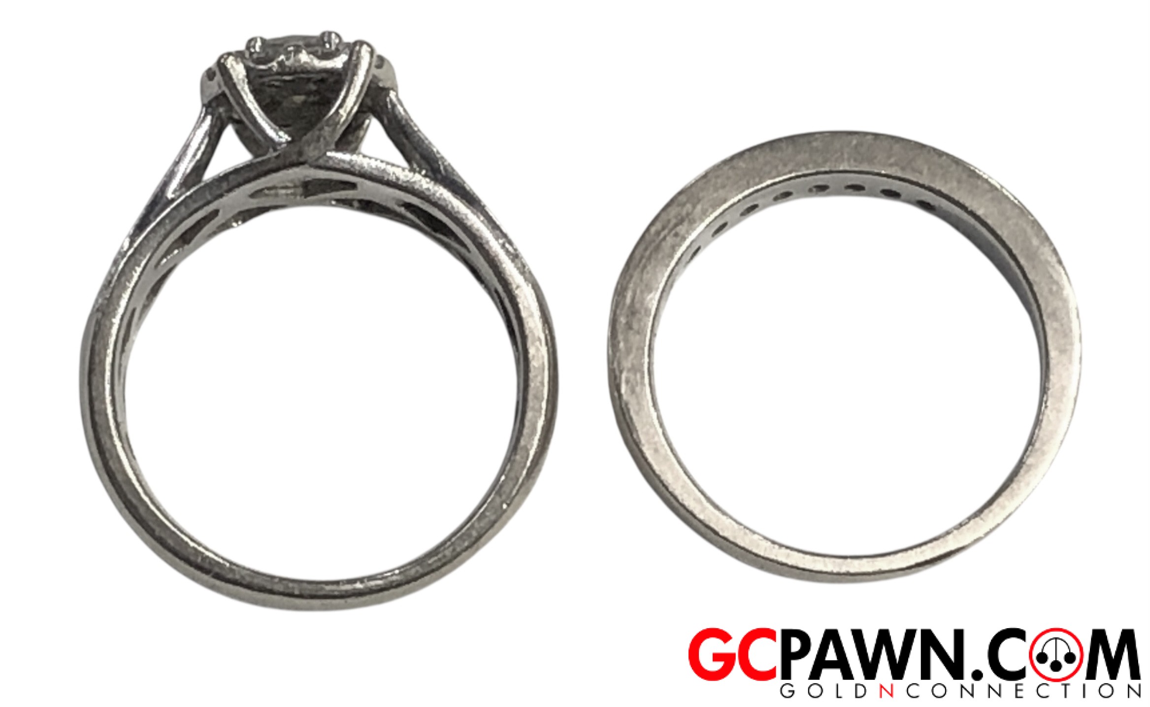 .52 Women's Wedding set 14kt White Gold-img-2